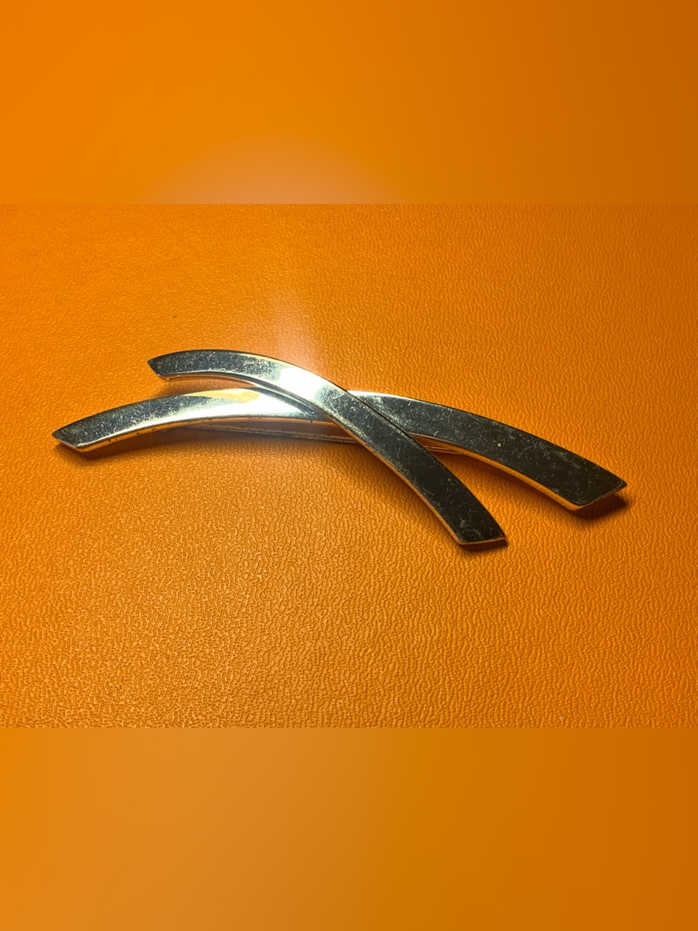 Vintage Jones New York Silver Cross Brooch